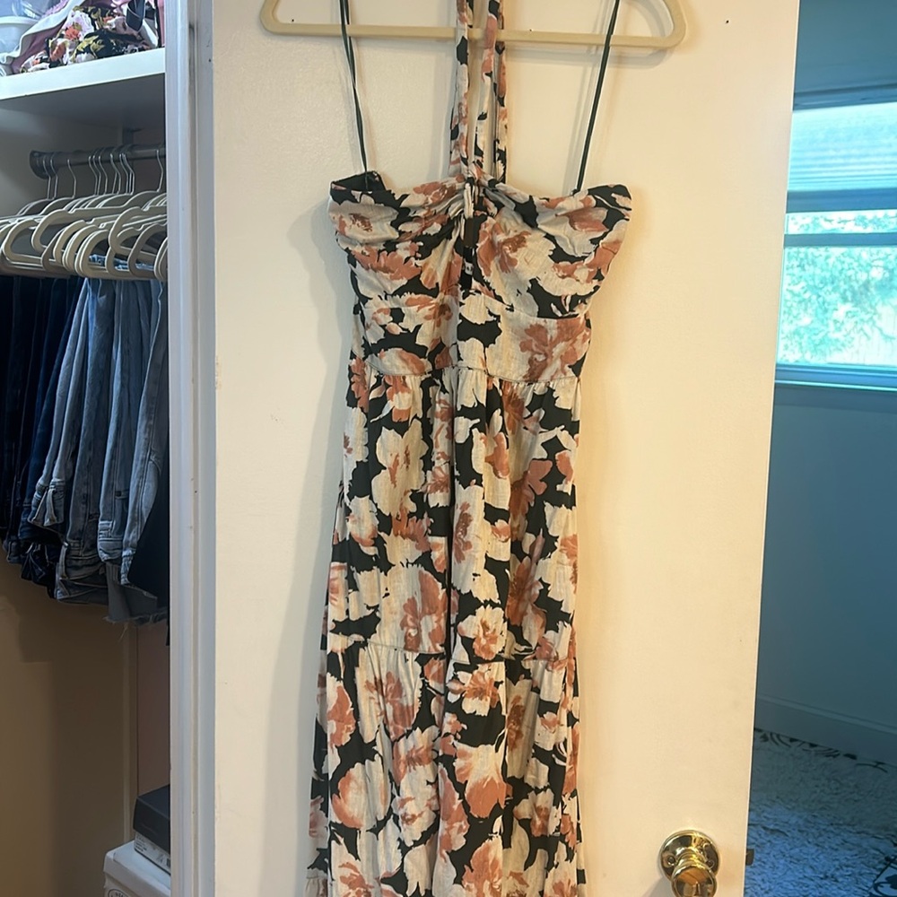Abercrombie floral linen dress